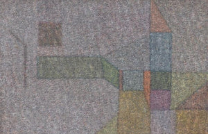 Abstract oil painting titled 'Untitled 6', 16x24 inches, by artist Ganesh Chavan on Canvas