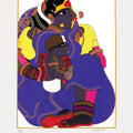 Figurative serigraphs painting titled 'Untitled 6', 30x22 inches, by artist Thota Vaikuntam on Paper
