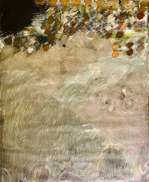 Untitled 6 (Untitled) by Sanjay Sawant, Original Oil Abstract Painting on Canvas, X-Large Vertical Wall Art