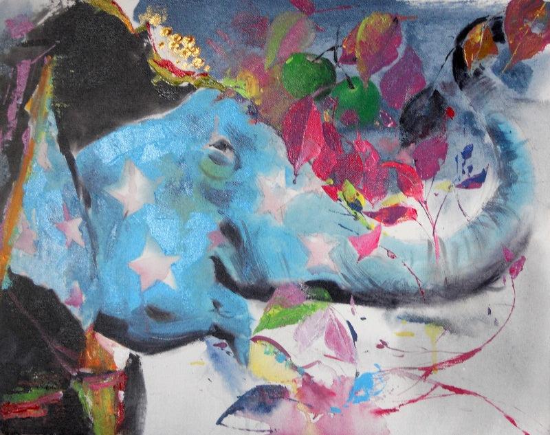 Animals acrylic painting titled 'Untitled 6', 16x24 inches, by artist Dilip Dudhane on Canvas