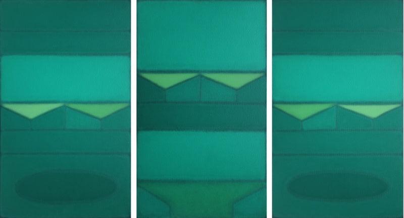 Abstract acrylic painting titled 'Untitled 6', 90x54 inches, by artist Sandip M on Canvas