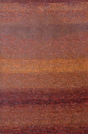 Abstract acrylic painting titled 'Untitled 6', 36x24 inches, by artist Hansodnya Thambe on Paper