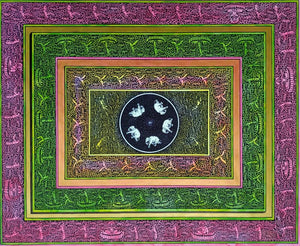 contemporary watercolor painting titled 'Untitled 6', 24x30 inches, by artist Bharat Dodiya on Paper