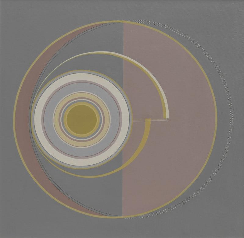 Abstract acrylic painting titled 'Untitled 6', 48x48 inches, by artist Dhruti Mahajan on Canvas