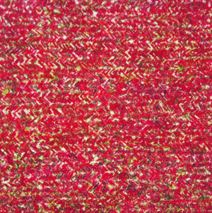 Untitled 6 (Crimson Tide) by Anil Tagad, Original Oil Pastel Abstract Painting on Paper, Small Square Wall Art