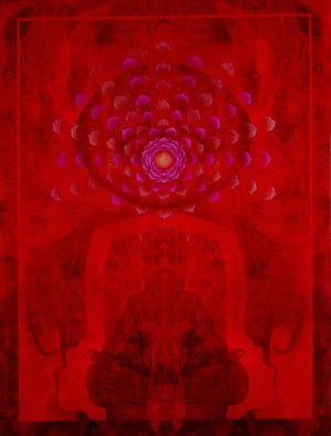 Motivational acrylic painting titled 'Untitled 6', 48x36 inches, by artist Keshav Kasar on Canvas