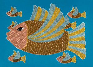 Animals acrylic painting titled 'Untitled 6', 22x30 inches, by artist Venkat Shyam on Acid Free Paper