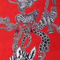 Animals acrylic painting titled 'Untitled 7', 25x10 inches, by artist Umed Rawat on Canvas