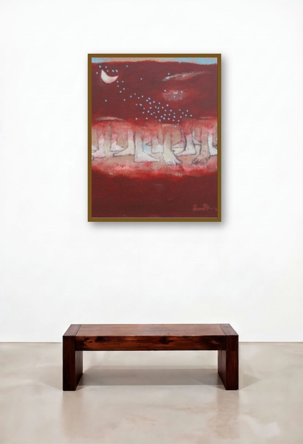 Untitled 7 (Red Acrylic Painting)