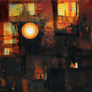 Abstract acrylic painting titled 'Untitled 7', 36x36 inches, by artist Stalin Joseph on Canvas