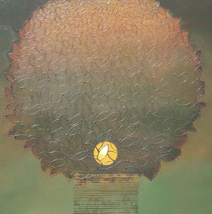 Untitled 7 Painting by Shivaji Chavan | ArtZolo.com