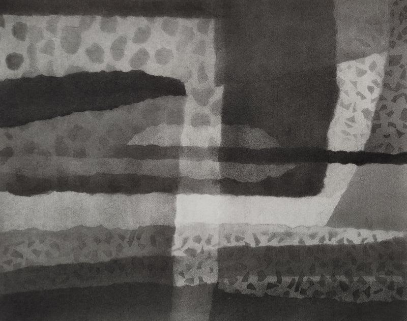 Abstract charcoal drawing titled 'Untitled 7', 11x14 inches, by artist Munish Sharma on Paper