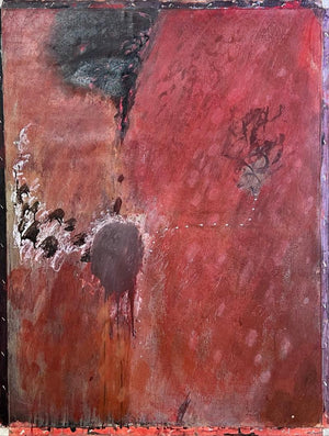 Abstract acrylic painting titled 'Untitled 7', 48x36 inches, by artist Sanjay Sawant on Canvas