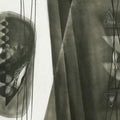 Abstract charcoal drawing titled 'Untitled 7', 14x22 inches, by artist Narendra Jatav on Paper