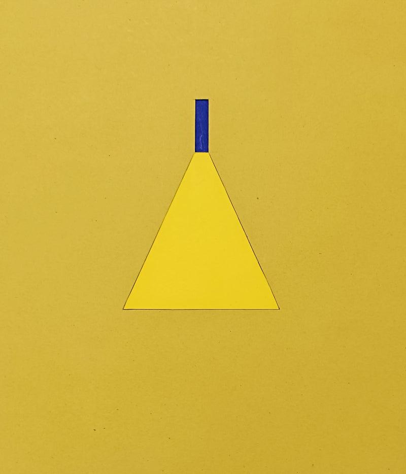 Abstract mixed media painting titled 'Untitled 7', 9x8 inches, by artist Rohit Bhanushali on Paper