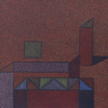 Abstract oil painting titled 'Untitled 7', 24x24 inches, by artist Ganesh Chavan on Canvas
