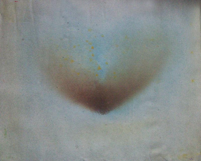 Abstract oil painting titled 'Untitled 7', 15x18 inches, by artist Promod Gaikwad on Canvas