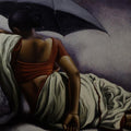 Figurative acrylic oil painting titled 'Untitled 7', 36x48 inches, by artist Arya Chowdhury on Canvas
