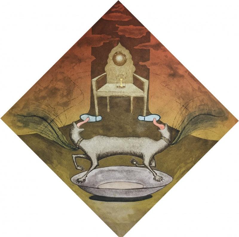 contemporary printmaking titled 'Untitled 7', 24x24 inches, by artist Prashant Kuwar on Paper