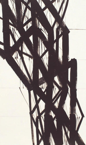 Abstract acrylic painting titled 'Untitled 7', 60x36 inches, by artist Girish Udkude on Canvas
