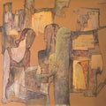 Figurative acrylic painting titled 'Untitled 7', 69x68 inches, by artist Raju Baviskar on Canvas