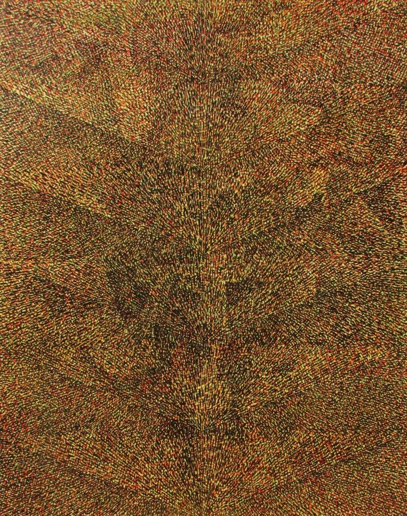 Abstract acrylic painting titled 'Untitled 7', 42x36 inches, by artist Amit Kshirsagar on Canvas