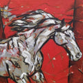 Animals acrylic painting titled 'Untitled 72', 15x20 inches, by artist Santosh Patil on Canvas