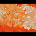 Abstract oil painting titled 'Untitled 8', 24x48 inches, by artist Yogesh Murkute on Canvas