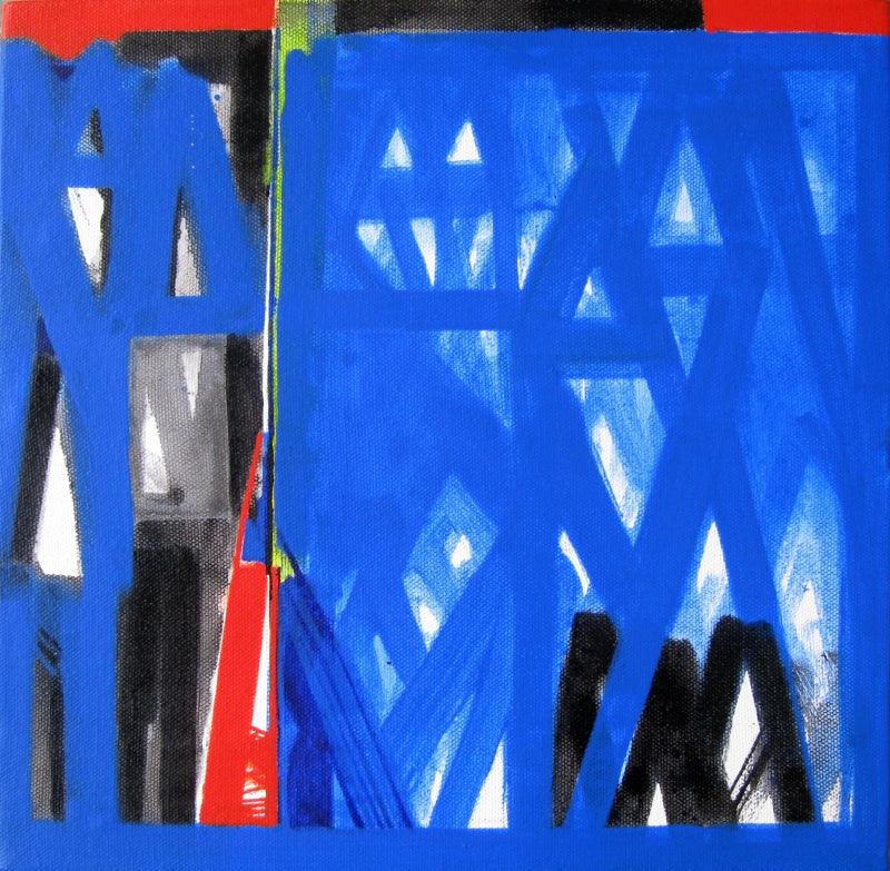 Abstract acrylic painting titled 'Untitled 8', 12x12 inches, by artist Ramesh Anand on Canvas