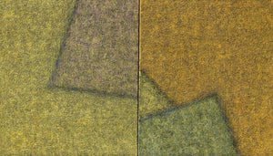 Abstract oil painting titled 'Untitled 8', 12x24 inches, by artist Ganesh Chavan on Canvas