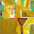 Abstract acrylic painting titled 'Untitled 8', 60x30 inches, by artist Ravindra Pawar on Canvas