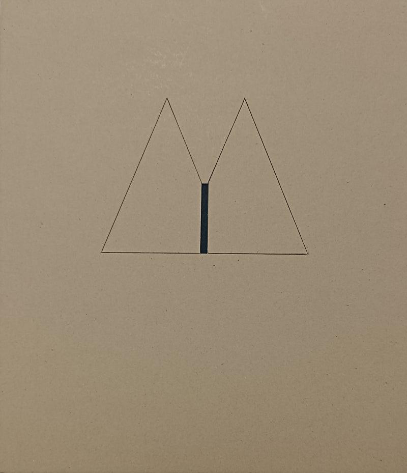 Abstract mixed media painting titled 'Untitled 8', 9x8 inches, by artist Rohit Bhanushali on Paper