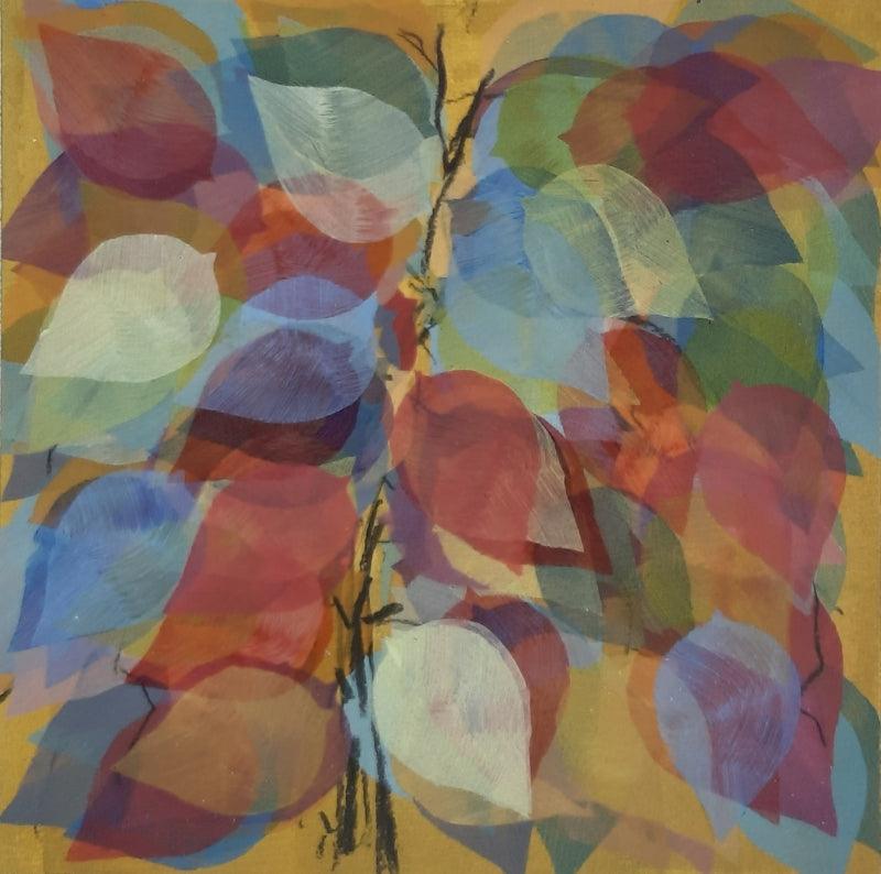 Nature acrylic painting titled 'Untitled 8', 12x12 inches, by artist Rahim Mirza on Paper