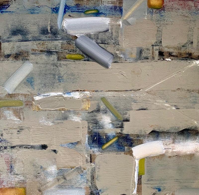 Abstract oil painting titled 'Untitled 8', 24x24 inches, by artist Harshit Bondre on Canvas