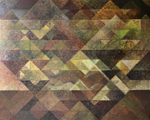 Abstract acrylic painting titled 'Untitled 8', 48x60 inches, by artist Mansi Palshikar on Canvas