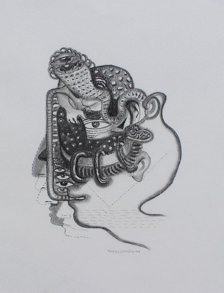 Untitled 9 Drawing by Gopal Shinde | ArtZolo.com