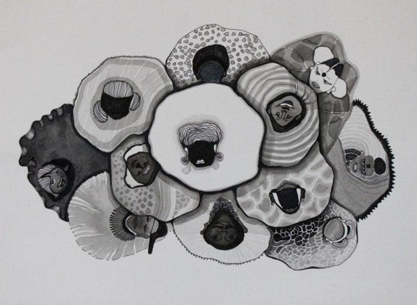 Untitled 9 Drawing by Hema Mhatre | ArtZolo.com