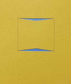 Abstract mixed media painting titled 'Untitled 9', 9x8 inches, by artist Rohit Bhanushali on Paper