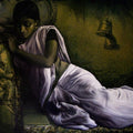 Figurative acrylic oil painting titled 'Untitled 9', 48x60 inches, by artist Arya Chowdhury on Canvas