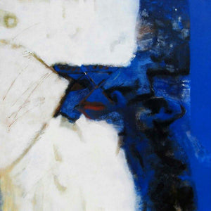 Abstract acrylic painting titled 'Untitled', 48x48 inches, by artist Somanth  Adamane on Canvas