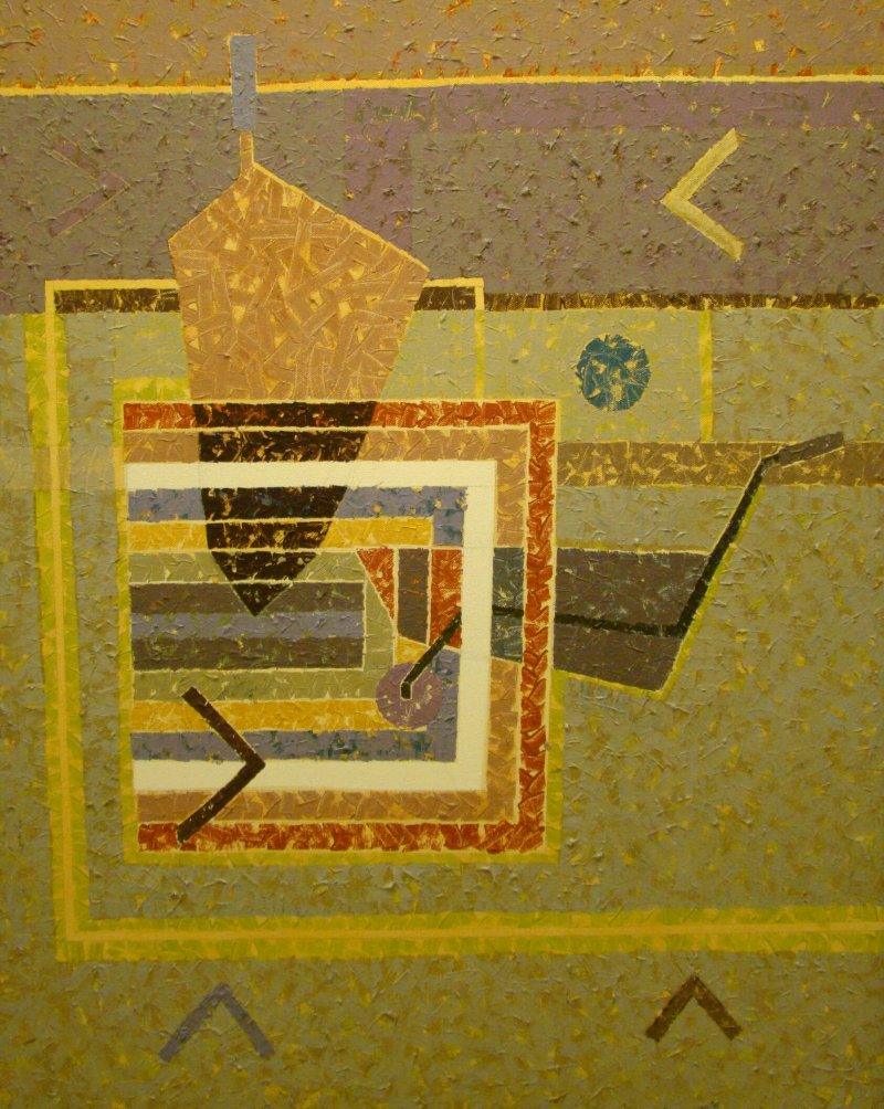 Abstract acrylic painting titled 'Untitled', 24x30 inches, by artist Amol Satre on Canvas