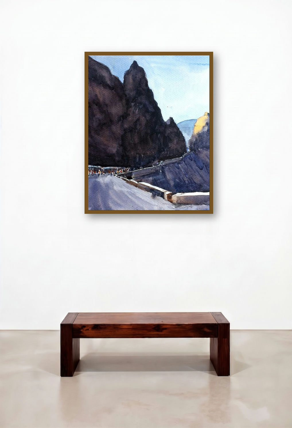 Untitled (Mountain Road, Village Life)