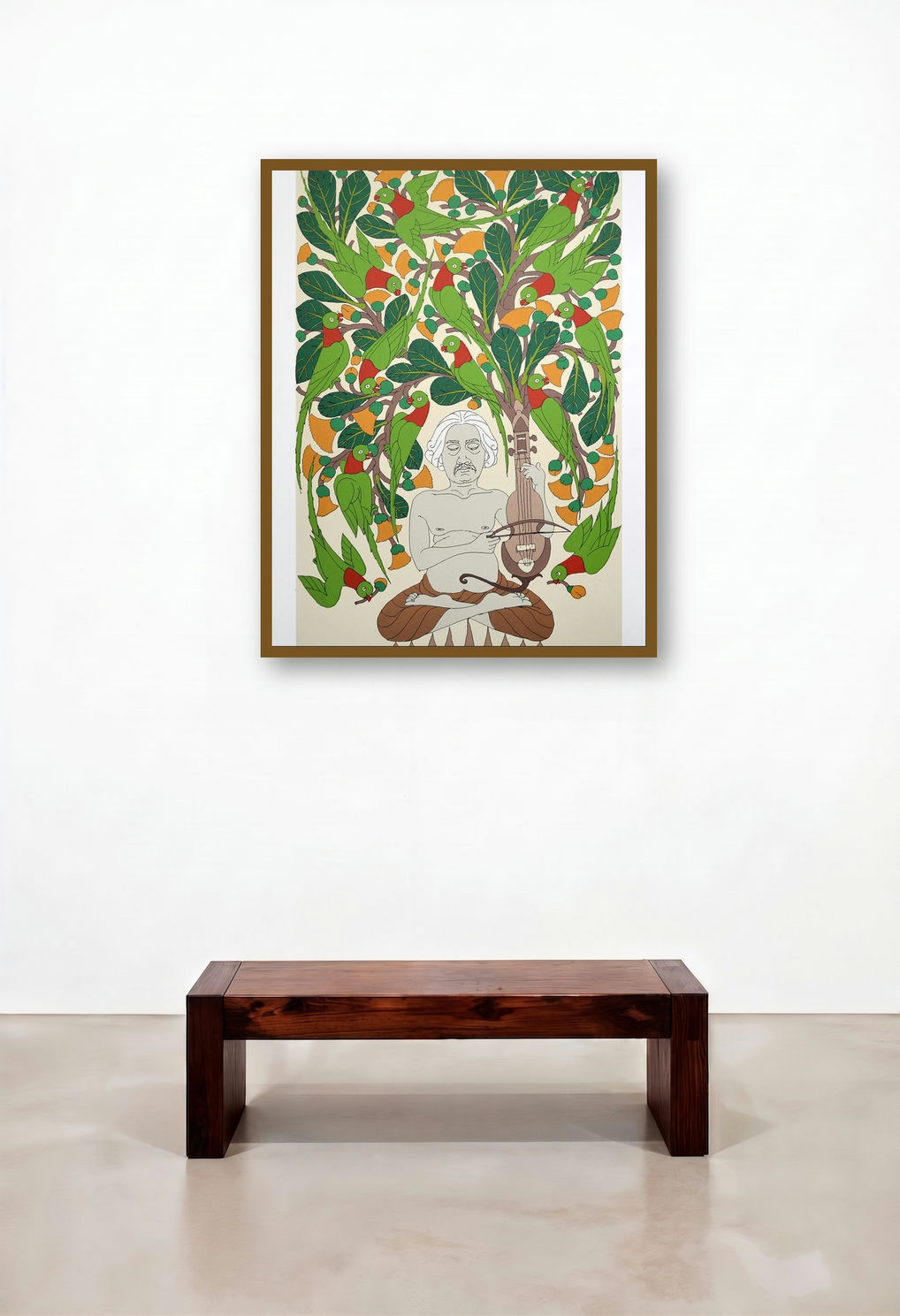 Untitled (Musician and Parrots)