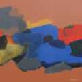 Abstract acrylic painting titled 'Untitled', 24x24 inches, by artist Ravindra Parkhi on Canvas