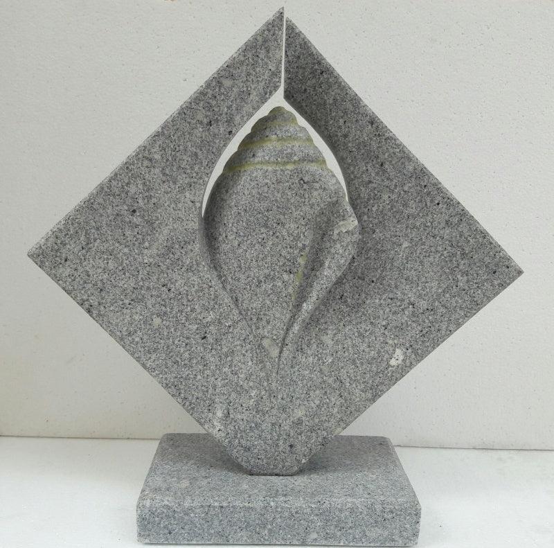 Figurative sculpture titled 'Untitled', 15x15x4 inches, by artist Nema Ram on Granite