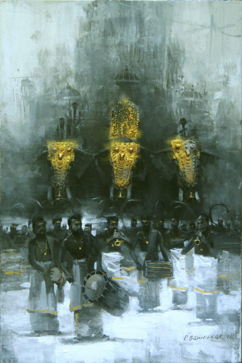 Animals acrylic painting titled 'Untitled', 30x20 inches, by artist Pankaj Bawdekar on Canvas