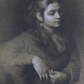Portrait pencil drawing titled 'Untitled', 18x14 inches, by artist Vaibhav Naik on Paper