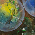 Nature acrylic painting titled 'Untitled', 36x12 inches, by artist Bhaskar Mandolu on Canvas