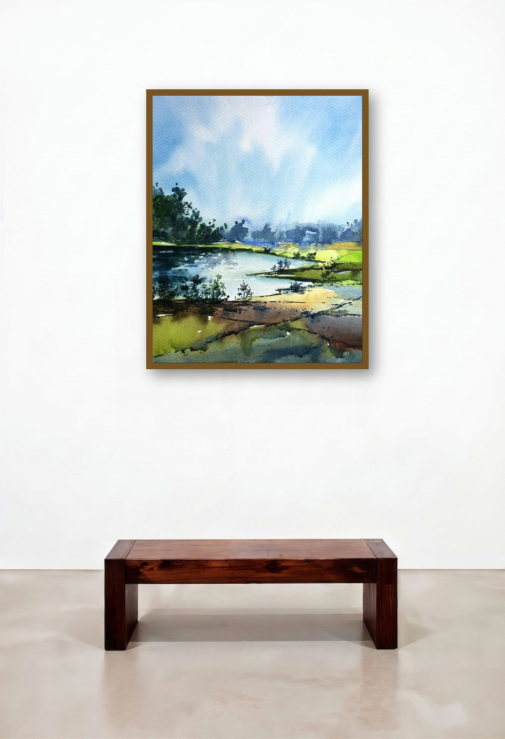 Untitled (Serene Lake Landscape)