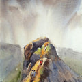 Landscape watercolor painting titled 'Untitled', 18x14 inches, by artist Ramdas Thorat on Paper